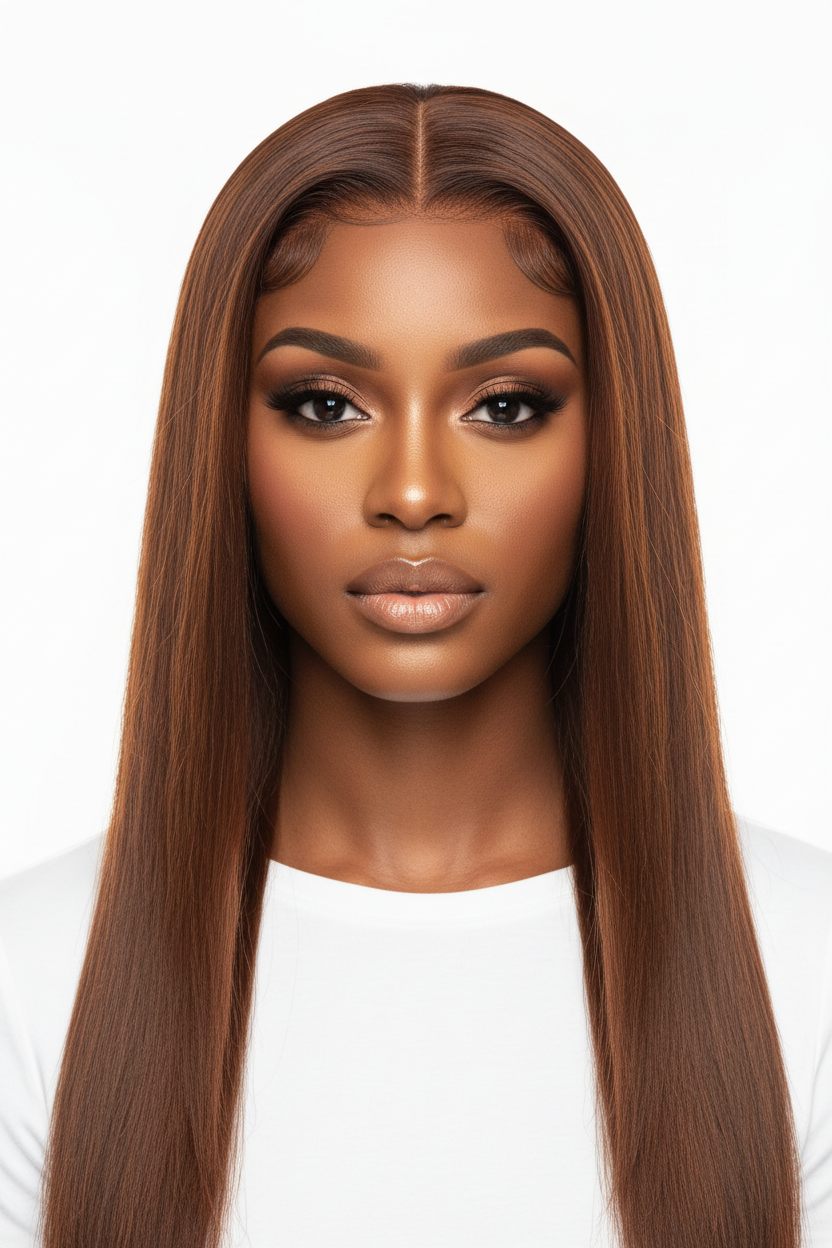 Reina LEUS 4x4 HD Lace Glueless Straight Wig | 100% Human Hair | 180% Density