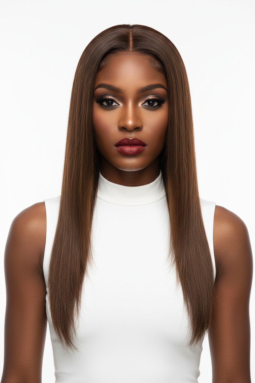 Reina LEUS 5x5 HD Lace Glueless Straight Wig | 100% Human Hair | 180% Density