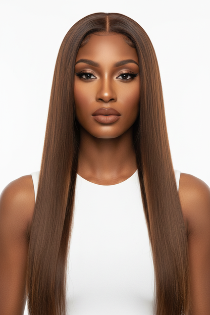 Reina LEUS 5x5 HD Lace Glueless Straight Wig | 100% Human Hair | 180% Density