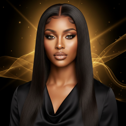 Reina LEUS 5x5 HD Lace Glueless Straight Wig | 100% Human Hair | 180% Density