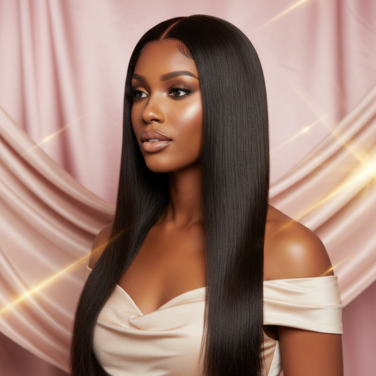 Reina LEUS 4x4 HD Lace Glueless Straight Wig | 100% Human Hair | 180% Density